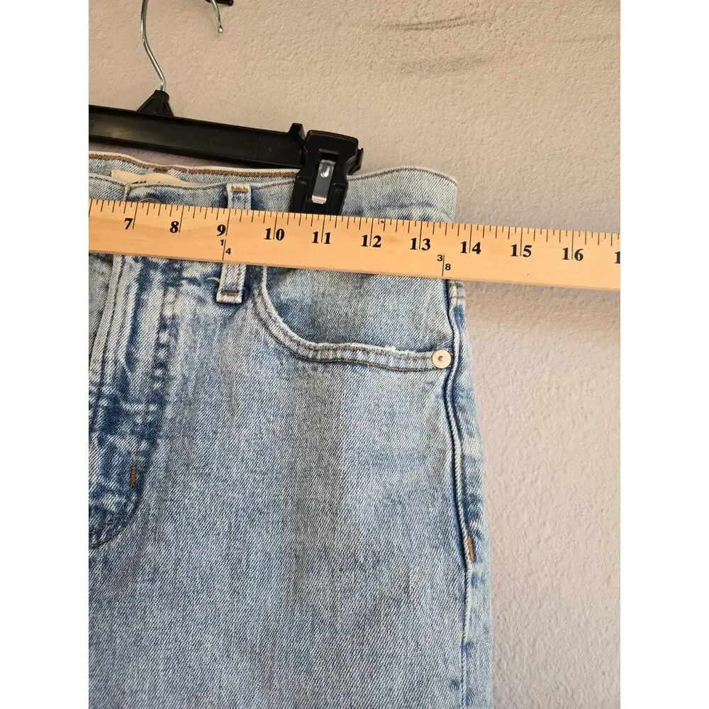Madewell The Perfect Vintage Crop Jean Light‎ Wash Distressed High Rise 26